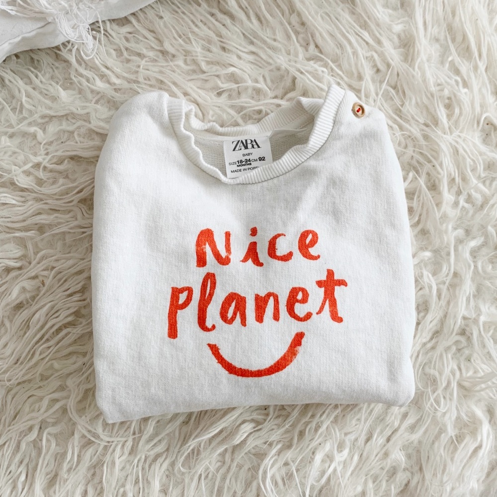 Baby Zara Nice Planet Sweatshirt